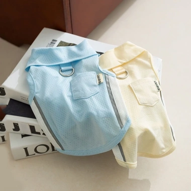 Vest Ice Silk lưới mỏng cho mèo nhỏ và chó, áo cổ thời trang mùa hè, giảm 20% 8