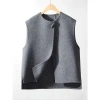 Vest len cổ tròn nữ màu xám phong cách mới thời trang xuân thu, giá 244.619 đồng 3