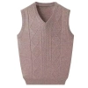 Vest len nam thu đông cổ chữ V màu trơn, dệt kim dày - Giá chỉ 312.683₫ 9