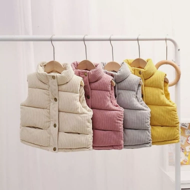 Vest Lông Cừu Trẻ Em Vải Nhung Lót Dày Thoáng Khí Cotton Đa Năng Thời Trang Unisex Mềm Mại Đẹp Mọi Mùa 3