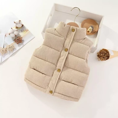 Vest Lông Cừu Trẻ Em Vải Nhung Lót Dày Thoáng Khí Cotton Đa Năng Thời Trang Unisex Mềm Mại Đẹp Mọi Mùa 6