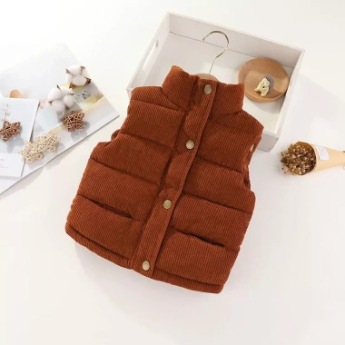 Vest Lông Cừu Trẻ Em Vải Nhung Lót Dày Thoáng Khí Cotton Đa Năng Thời Trang Unisex Mềm Mại Đẹp Mọi Mùa 7