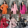 Vest lụa mịn tay dài, phom rộng 6 nút - Bộ pijama cho phụ nữ, giá ưu đãi 279.000₫