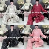 Vest lụa mịn tay dài, phom rộng 6 nút - Bộ pijama cho phụ nữ, giá ưu đãi 279.000₫ 4