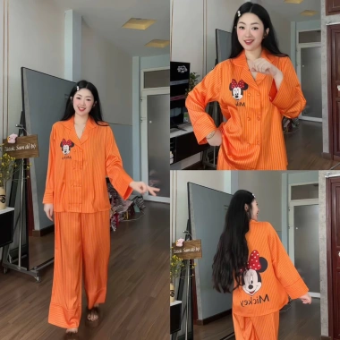 Vest lụa mịn tay dài, phom rộng 6 nút - Bộ pijama cho phụ nữ, giá ưu đãi 279.000₫ 7 Vest lụa mịn tay dài, phom rộng 6 nút - Bộ pijama cho phụ nữ, giá ưu đãi 279.000₫ 7