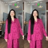 Vest lụa mịn tay dài, phom rộng 6 nút - Bộ pijama cho phụ nữ, giá ưu đãi 279.000₫ 8