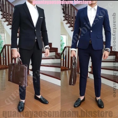 Vest nam Hàn Quốc + áo, quần, cavat, bông lúa, quần sip, vải tuyết mưa thấm hút mồ hôi - 721.270₫ 3