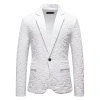 Vest nam vintage hoa hồng jacquard 3D cho dạ hội và tiệc cưới giảm giá 9