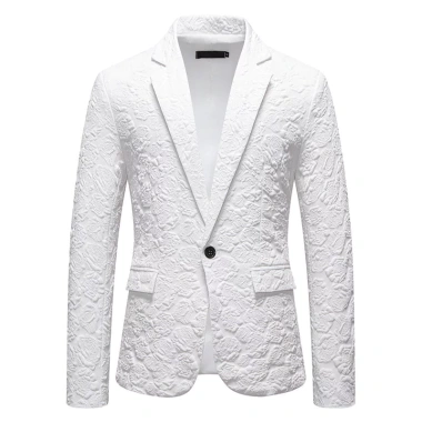 Vest nam vintage hoa hồng jacquard 3D cho dạ hội và tiệc cưới giảm giá 9