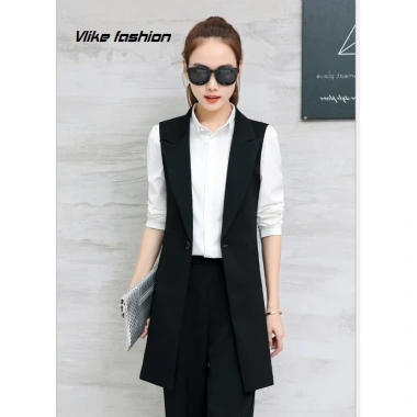 Vest nữ dài đẹp sát nách, thiết kế thời thượng Gile, blazer nữ 299.000₫