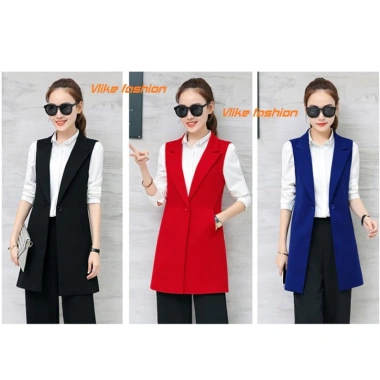 Vest nữ dài đẹp sát nách, thiết kế thời thượng Gile, blazer nữ 299.000₫