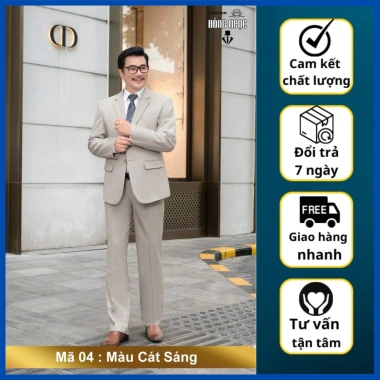 Vest trung niên nam cao cấp vải nhập khẩu - Tặng Calavat, chỉ 630.000đ