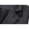 Vest Tweed Retro phong cách châu Âu, cổ áo xương cá, phù hợp mọi giới tính 8