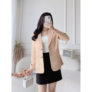 Vest‑Blazer công sở 5 màu siêu xinh, Freesize, thun sau, khóa kéo gài nút, Cotton dày mịn NER‑N116 – Giá chỉ 219.000₫