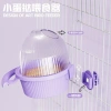 Vẹt Ăn Nước Uống Tròn Treo Lồng Chống Bắn Thiết Kế ABS - Đồ Dùng Chim Giá Tốt 2