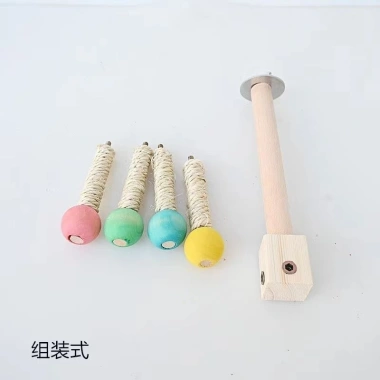 Vẹt Đồ Chơi Xoay Cối Xay Gió Gỗ - Dây Mài, Mỏ Mài, Móng Vuốt, Chim Tiếp Liệu Giá Ưu Đãi 266.975 VND