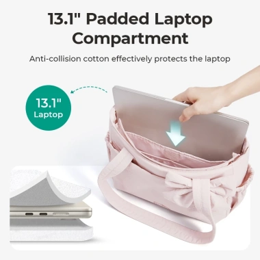 VHLx BAGSMART Túi Tote Nữ Baguette Ngăn Laptop 13 inch Du Lịch Tập Luyện 508.000