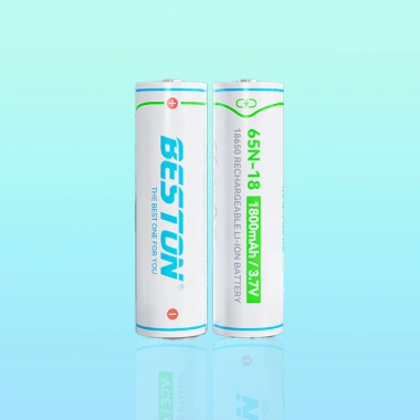 Vỉ 02 Pin sạc Lithium 18.650 1.800mAh đầu nhọn Beston - Pin dung lượng thực, dùng cho đèn pin, radio, quạt - 35.000 VND