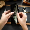 Ví 1 Ngăn Siêu Nhỏ Gọn Minimalist Da Bò Cao Cấp Nhập Khẩu Cúc Bấm Lợi 339.000 VND 7