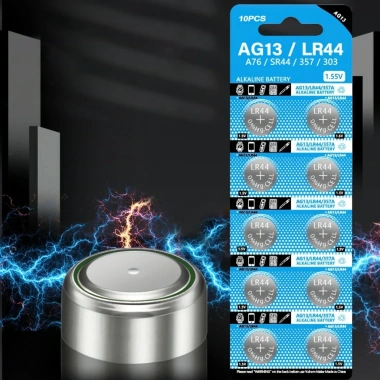 Vỉ 10 viên pin cúc áo AUROA AG13 LR44 AG10 LR1.130 - Giá chỉ 17.000đ 2