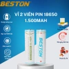 Vĩ 2 Pin Sạc Beston 18.650 3.7V 1.200/1.500mAh Đầu Nhỏ - Sạc Pin M7.001 Giá 48.000đ 3