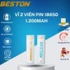 Vĩ 2 Pin Sạc Beston 18.650 3.7V 1.200/1.500mAh Đầu Nhỏ - Sạc Pin M7.001 Giá 48.000đ 4