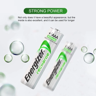 Vỉ 4 Viên Energizer Pin Sạc AA 2.450mAh và AAA 900mAh NI‑MH Sạc 4 Khe Chính Hãng 2