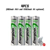 Vỉ 4 Viên Energizer Pin Sạc AA 2.450mAh và AAA 900mAh NI‑MH Sạc 4 Khe Chính Hãng 10
