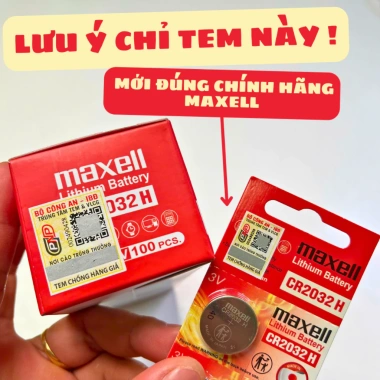 Vỉ 5 viên pin CR Maxell 3V - Giá chỉ 88.000₫, tiết kiệm cho thiết bị điện tử 6