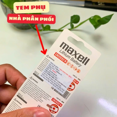 Vỉ 5 viên pin CR Maxell 3V - Giá chỉ 88.000₫, tiết kiệm cho thiết bị điện tử 8
