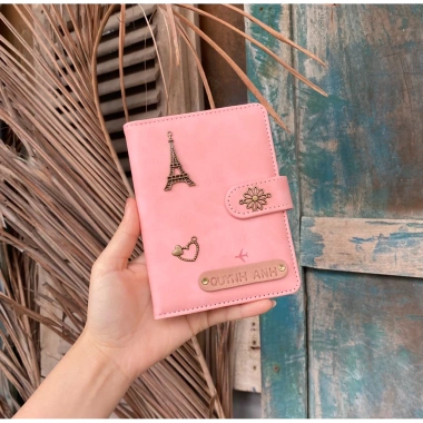 Ví Bao Bọc Hộ Chiếu Khắc Tên và In Dập Logo Theo Yêu Cầu - Mẫu Mới 9