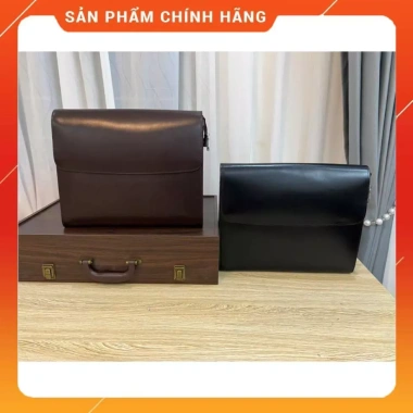 Ví cầm tay da bò thật, ngăn vừa khổ A4, giảm giá 28% chỉ 2.890.000₫