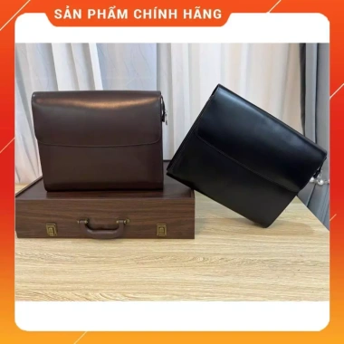 Ví cầm tay da bò thật, ngăn vừa khổ A4, giảm giá 28% chỉ 2.890.000₫