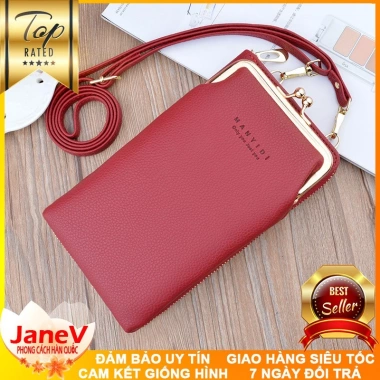 Ví cầm tay nữ 6 màu Đeo chéo cao cấp phong cách Hàn Quốc - Free ship, giá 529k 8