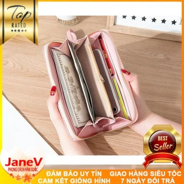 Ví Cầm Tay Nữ 8 Màu Sang Trọng Hàn Quốc Cao Cấp Dài, Miễn Phí Ship, Giá 449k TVNN256 3
