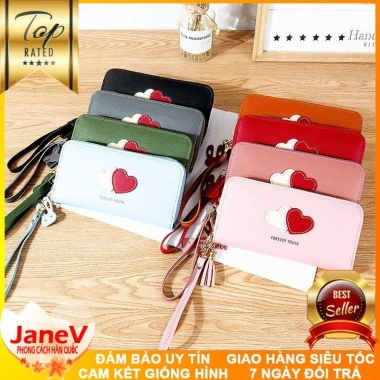 Ví Cầm Tay Nữ 8 Màu Sang Trọng Hàn Quốc Cao Cấp Dài, Miễn Phí Ship, Giá 449k TVNN256 4