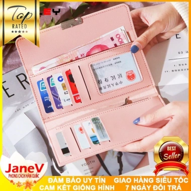 Ví cầm tay nữ dài 8 màu Hàn Quốc TVNN216 – Dễ thương, free ship, 409.000₫