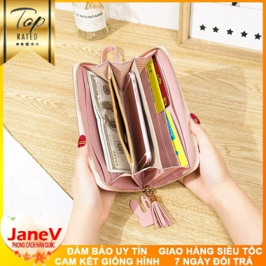 Ví Cầm Tay Nữ Dài Cao Cấp 5 Màu Phong Cách Hàn Quốc - Free Ship, Giá 449.000 Đ
