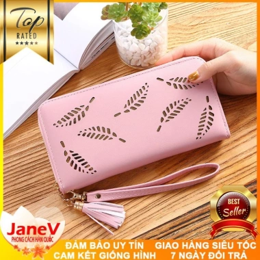 Ví cầm tay nữ dài phong cách Hàn Quốc 5 màu free ship - TVNN268 giá ưu đãi 439k