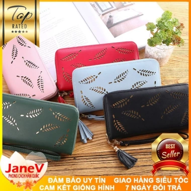 Ví cầm tay nữ dài phong cách Hàn Quốc 5 màu free ship - TVNN268 giá ưu đãi 439k