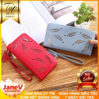 Ví cầm tay nữ dài phong cách Hàn Quốc 5 màu free ship - TVNN268 giá ưu đãi 439k