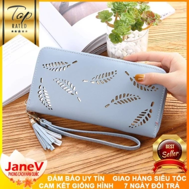 Ví cầm tay nữ dài phong cách Hàn Quốc 5 màu free ship - TVNN268 giá ưu đãi 439k