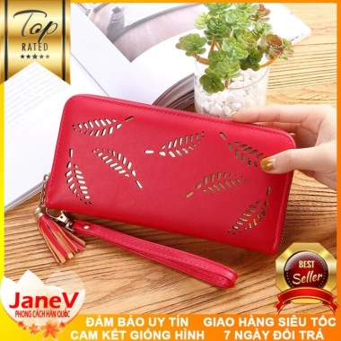 Ví cầm tay nữ dài phong cách Hàn Quốc 5 màu free ship - TVNN268 giá ưu đãi 439k
