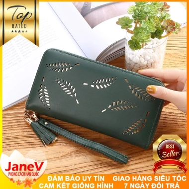 Ví cầm tay nữ dài phong cách Hàn Quốc 5 màu free ship - TVNN268 giá ưu đãi 439k