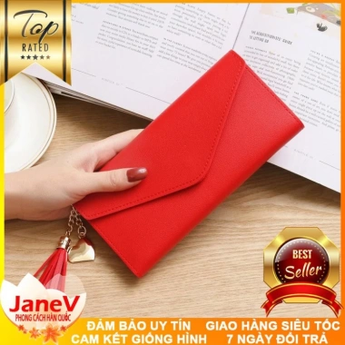 Ví Cầm Tay Nữ Dài Tua Rua Hàn Quốc 8 Màu - Free Ship, Giá Ưu Đãi 399.000đ