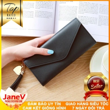 Ví Cầm Tay Nữ Dài Tua Rua Hàn Quốc 8 Màu - Free Ship, Giá Ưu Đãi 399.000đ