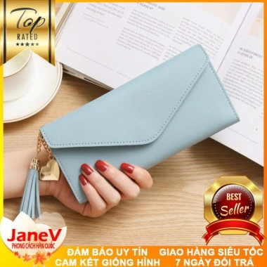 Ví Cầm Tay Nữ Dài Tua Rua Hàn Quốc 8 Màu - Free Ship, Giá Ưu Đãi 399.000đ