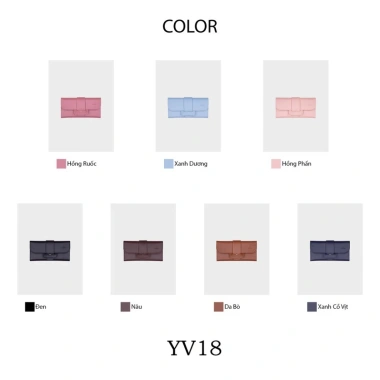 Ví cầm tay nữ thời trang YUUMY YV18 - Nhiều màu, free ship, giảm giá 850k