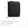 Ví Da Bò 24 khe cắm nội tạng, túi tiền xu rộng, mở lớn, chống trộm RFID 9