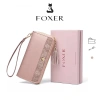 Ví da bò FOXER dài sang trọng, đựng thẻ tín dụng & tiền xu - giá chỉ 519.999₫